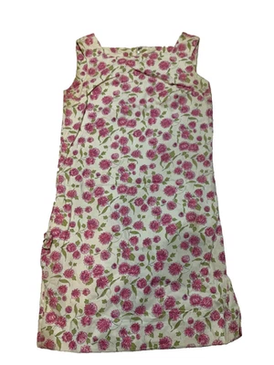 Vestido de mujer Haymaker de colección años 60? Cambio sin mangas beige floral talla 10 defectos Foto 1 de 4