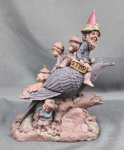 Vintage Retired 1986 Tom Clark 10" The Dove School Bus Gnome Figurine #1138 - Picture 1 of 18