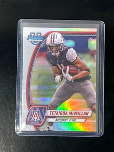 2024 Bowman University Chrome - Tetairoa McMillan #170 Refractor (RC) - Picture 1 of 2