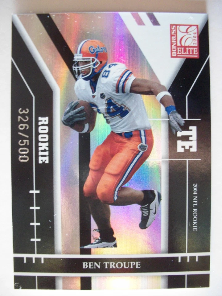 2004 DONRUSS ELITE ROOKIE BEN TROUPE # 106 TEXANS  326/500    BX83 - Image 1 of 1