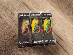 Lot (3) 6th sense quake 70 sinking lipless crankbait 2 3/4" 5/8oz - Picture 1 of 2