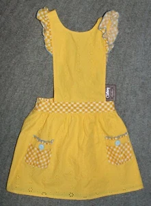 Matilda Jane (Brilliant Daydream) Splendid Sunshine Pinafore Dress -Size 6 - NWT - Picture 1 of 6