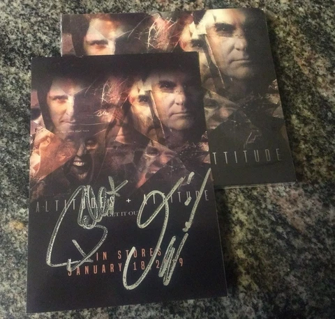 ALTITUDES & ATTITUDE GET IT OUT CD MEGADETH ANTHRAX W/ AUTOGRAPHED POSTCARD Cover