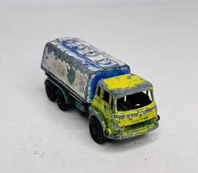 De colección Lesney Matchbox #25 Bedford Petrol Tanker BP Gasolina Diecast Amarillo Verde Foto 1 de 4