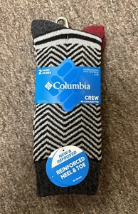 Columbia Women’s Shoe Sz 4-10 Mi-Chaussettes Crew Socks Soft Cotton Blend - Picture 1 of 10