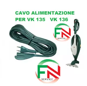 CAVO FILO ALIMENTAZIONE FOLLETTO VK 135 136 7 7 METRI VORWERK COMPATIBILE SPINA - Foto 1 di 1