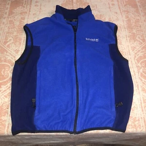 Timberland Performance Vest Hiking Outdoors Polartec Fleece M Blue - Picture 1 of 9