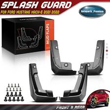 New 4pcs Black Mud Flaps Fender Splash Guards for Ford Mustang Mach-E 2021 2022