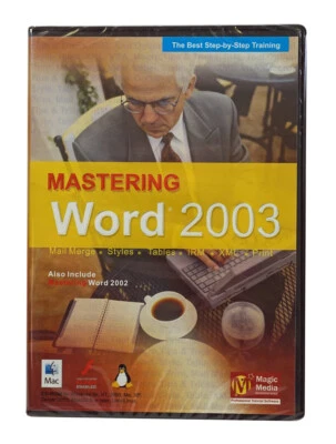 Mastering Word 2003 Training CD cheap easy way learn basics before you upgrade - Image 1 of 2