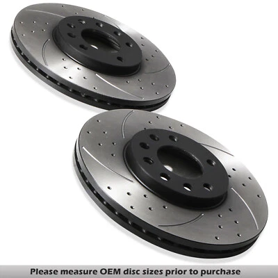 DISCOS DE FRENO DELANTEROS PERFORADOS RANURADOS 288MM PARA VAUXHALL VX220 LOTUS ELISE S2 00-05 - Imagen 1 de 4