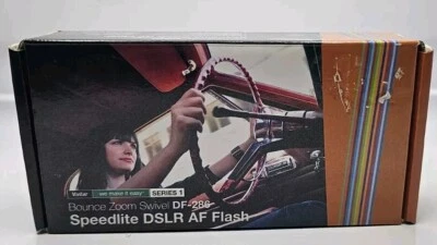 DF-286 Bounce Zoom Swivel Vivitar Series 1 Speedlite DSLR AF Flash Free Shipping - Image 1 of 4