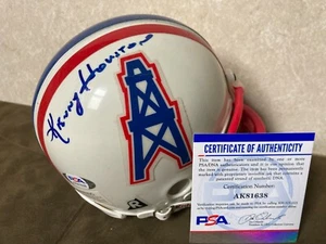 KENNY HOUSTON Signed HOUSTON OILERS MINI HELMET PSA DNA COA Hall Of Fame - Picture 1 of 5