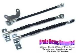 BRAKE HOSE SET Ford Custom & Custom 500, 1968 - Front Disc - Picture 1 of 2