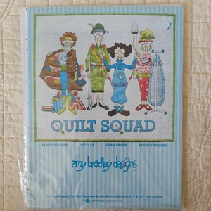 2015 Amy Bradley "Quilt Squad" Craft Theme Wall Quilt Full Size Pattern 21x23" - Picture 1 of 24