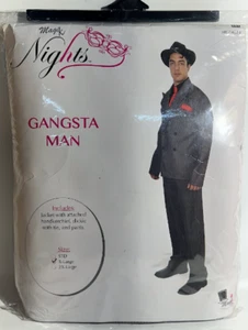 MAGIK Gangsta Godfather Mafia Boss Black Costume, Adult Men XL - Halloween - Picture 1 of 2