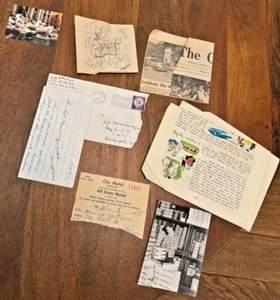 1957 Montague Bros Military Cartoon, Korea Letter, Motel Slip, Photos, More - Picture 1 of 16