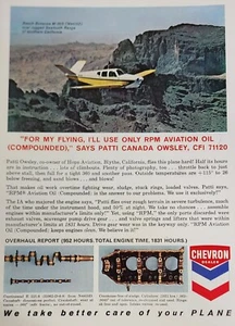 Beechcraft Bonanza Chevron Aviation Oil Magazine Ad Plane 1964 Wall Art Display - Imagen 1 de 1