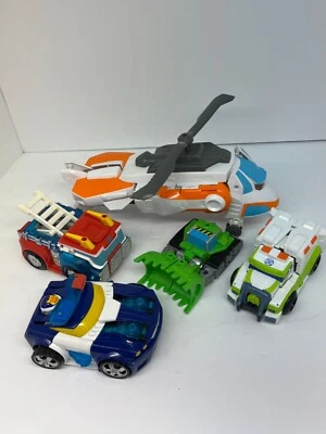 Playskool Rescue Bots  Transformers lot Chase, Medix, Boulder, Heatwave & Blade - Image 1 of 4