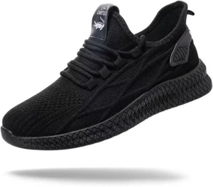 Rutschfeste Schuhe für Herren Damen Turnschuhe Wanderschuhe schwarz weiß leicht 6,5 - Bild 1 von 6