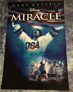 GFA 1980 Miracle on Ice Captain * MIKE ERUZIONE * Signed 12x18 Photo M9 COA - Picture 1 of 2