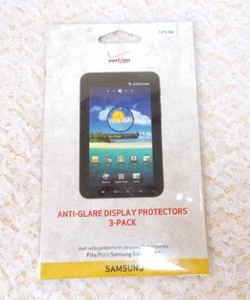 Verizon reflexionsfreie Displayschutzfolien 3er-Pack passt Samsung Galaxy Tab - neu versiegelt - Bild 1 von 2