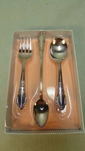 VINTAGE ONEIDA LTD SILVER PLATE 3 PIECE CHILD SET "ENCHANTMENT-LONDONTOWN" NEW!! - Picture 1 of 3