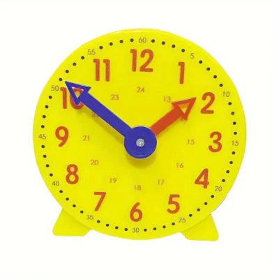 Reloj Plástico Educativo Aprendizaje Temprano 3.9" - Nuevo Foto 1 de 2