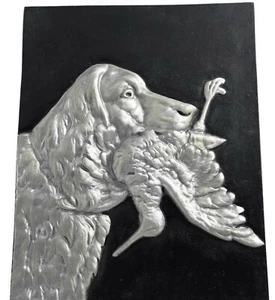 Placa colgante de pared vintage de metal rústico 3D decoración de cabaña para perros y pájaros Alemania - Imagen 1 de 5