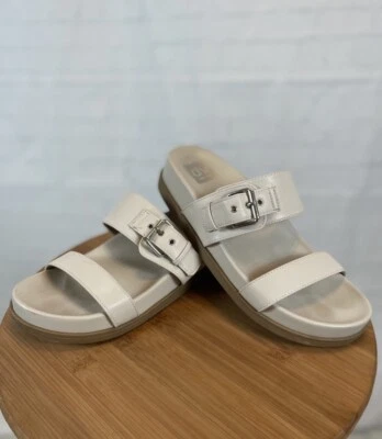 Сандалии на платформе DV от Dolce Vita Aggey женские цвета слоновой кости кремовые с пряжкой желтовато-коричневые размер 7,5 - Изображение 1 из 4