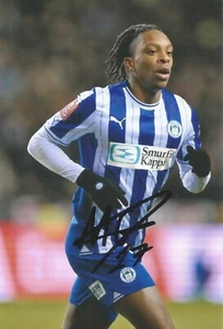 WIGAN: MARTIAL GODO SIGNED 6x4 ACTION PHOTO+COA - Picture 1 of 1