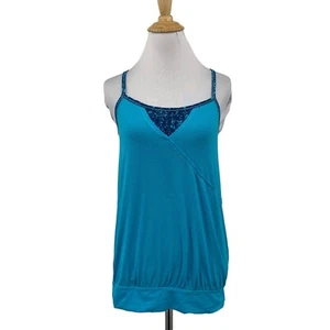 Ivivva Top Girls Youth XS Extra Small Blue Slouchy Shelf Bra Unpadded Lululemon - Picture 1 of 11