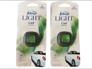 2X Febreze Light Coche Bambú Coche Aire Refrescador Clip de Ventilación NUEVO - Imagen 1 de 2