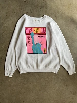 Hiroshima 1990 East Tour Official Tour merch FOTL Tag Crewneck Sweatshirt Japan - Image 1 of 4
