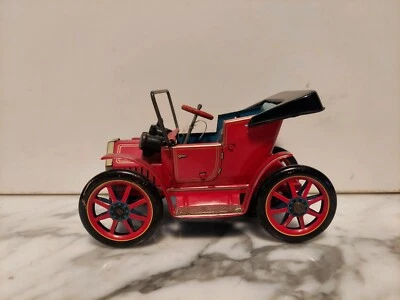 Vintage Masudaya Modern Toys Tin Lever Action Model T Litho Car  - Image 1 of 4