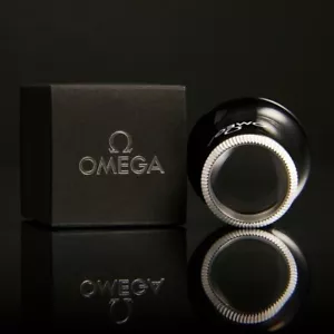 Orig. Omega Dark Side of the Moon Monokel Lupe Loupe OVP Schwarz Neuw Monocle - Bild 1 von 24