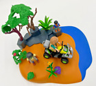 PLAYMOBIL Lot Aventure Chasseurs Braconnier Dinosaures Animaux Sauvages Jungle 6