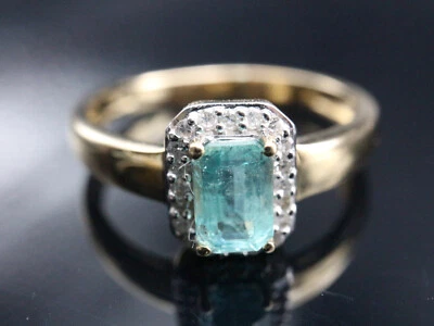 GOLDJUNGE69 * HARRY IVENS IV  RING (18)  SMARAGD SAMBIA & 20x DIAMANT 0,1ct 585e - Bild 1 von 4