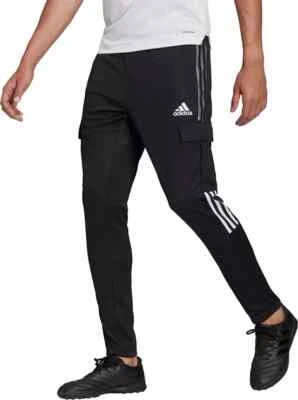 Pantalones cargo Adidas Tiro Winterized para hombre negros/blancos HC7703 Foto 1 de 4