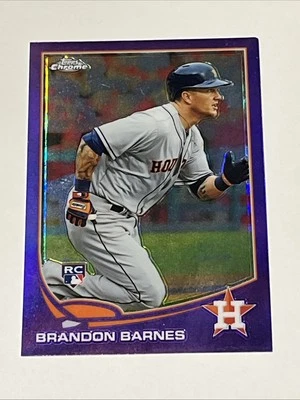 Brandon Barnes 2013 Topps Chrome PURPLE Refractor RC # 93, Houston Astros - Image 1 of 2