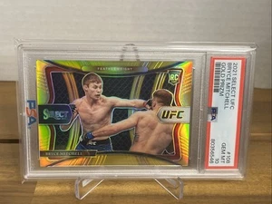 2021 Select UFC Premier Level Gold Prizm /10 Bryce Mitchell PSA 10 Rookie RC - Picture 1 of 3