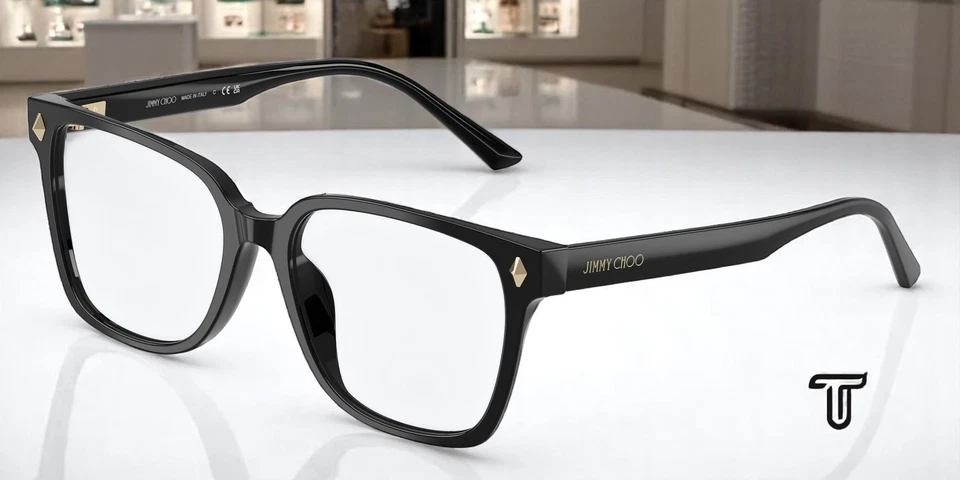 Gafas para mujer JIMMY CHOO JC3038D 5000 negras lentes de demostración 54 mm Foto 1 de 1
