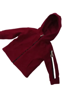 Moncler Kids burgundy zip-up sweatshirt. Size 12-18 M. - Picture 1 of 8
