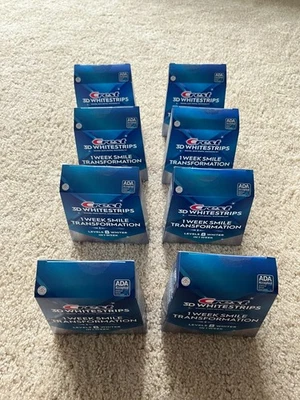 Crest 3d Whitestrips 1 Week Smile Transformation 28 Strips 8 Levels Whiter (8) - Image 1 of 2