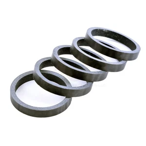 Wheels Mfg Carbon Headset Spacer, 1-1/8" x 5mm 5/Bag - Matte - Picture 1 of 1
