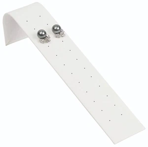 2 Piece White Earring Ramp Display for up to 12 Pair of Studs - Picture 1 of 1