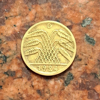 1924-D GERMANY 5 RENTENPFENNIG COIN - #B6158 - Image 1 of 2