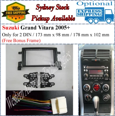 Ремень + лицевая панель подходит для Suzuki Grand Vitara 2005+ комплект приборной панели Double Two 2 DIN - Изображение 1 из 4