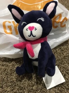 Gymboree Nwt Boston Terrier Dog Blue With Pink Scarf Purse - Picture 1 of 1