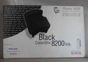 Original Tektronix  Xerox 016-2044-00  ColorStix Phaser 8200  10x black Ink  OVP - Picture 1 of 1