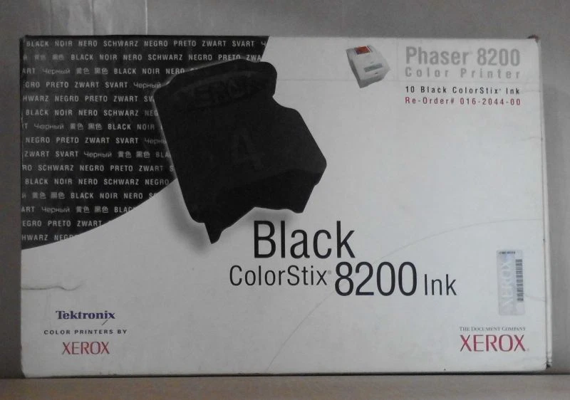 Original Tektronix  Xerox 016-2044-00  ColorStix Phaser 8200  10x black Ink  OVP - Image 1 of 1